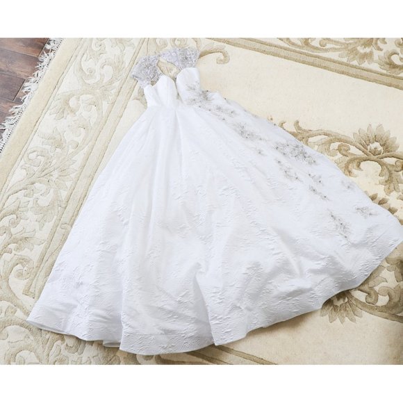 Sherri Hill Designer Ballgown Wedding Dress Crystal Beaded Sweetheart Neckline - Picture 10 of 16